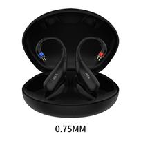 TRN Scallop Wireless Bluetooth 6.0 HIFI Earphones Module Upgrade Cable Replaceable Plug Ear Hook 0.75pin black