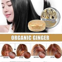 3pcs Organic Ginger Shampoo Bar Anti Hair Loss Shmpoo Soap Hair Growth Care Damage Repair Soap~A less