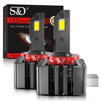 2vnt 80000LM D3S LED Canbus priekiniai žibintai D1S D2S 120W lemputės CSP D4S automobilio lemputė D1R D2R D3R D4R automatinių priekinių žibintų rinkinys paslėpta automobilio lemputė 6000K D2S/D2R