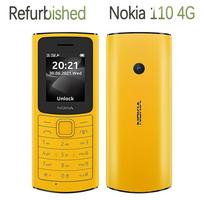 Atnaujintas Nokia Originalus Nokia 110 4G  (2021 m) LTE 4G mobilusis telefonas su viena 1/2 SIM kortele No charger geltona