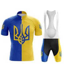 2024 Ukrainos vyriški dviračių drabužiai Vasariniai trumpomis rankovėmis Dviračių marškinėlių komplektas Kvėpuojantis Greitai džiūstantis Sportinė apranga Maillot Ropa Ciclismo M