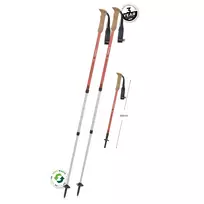 Komperdell Highlander Zero Trekking Poles - Burnt Orange (Pair)