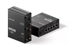 Teltonika Networks RUTC40 pramoninis 4G LTE Cat 6 dviejų juostų „Wi-Fi 5“ gigabito maršrutizatorius su dviguba SIM, GNSS ir JK maitinimo šaltiniu