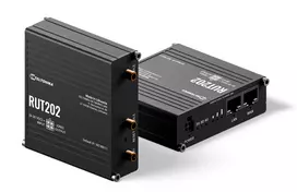 Teltonika Networks RUT202 4G LTE Wi-Fi maršrutizatorius, dviguba SIM, 2x Ethernet, DIN bėgelio/sienos tvirtinimas, aliuminis