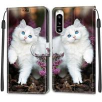 Prabangus dažytos odos dėklas SONY Xperia 1 III/Xperia 1 IV, piniginės stiliaus apsauginis dėklas SONY Xperia 10 III/Xperia 10 IV/Xperia 5 IV SONY Xperia 10 IV
