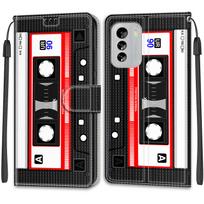 Prabangus dažytas odinis dėklas, skirtas Nokia G60/G21/G11/G20/G10/C12/C22/C32/G42 Piniginės knygos stiliaus apsauginis dangtelis, skirtas Nokia 6.3/Nokia C01 Plus/Nokia G310 Nokia G60 5G