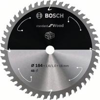 Pjovimo diskas Bosch Standard for Wood 2608837701; 184x16 mm; Z48