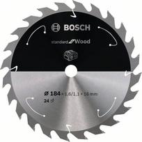 Pjovimo diskas Bosch Standard for Wood 2608837698; 184x16 mm; Z24