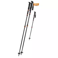 Komperdell Carbon C2 Ultralight kalnų slidinėjimo lazdos - juodos/oranžinės