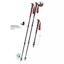 Komperdell Carbon Pro Zero Compact trekkingo lazdos - Malbec