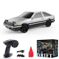 Naujas 1/43 mastelio RC drifto automobilis 2.4G Mini lenktyniniai nuotolinio valdymo automobiliai 15 km/h 4WD bekelės didelės spartos motorinės transporto priemonės modelis žaislai vaikams gray