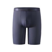 Vyriški ilgo kirpimo bokseriai apatiniai ledo šilko apatiniai tinklelio šortai patogios kelnaitės sportiniai apatiniai trikotažai kelnaitės didelis dydis L XL XXL 3XL 4XL 5XL 6XL 4XL pilka