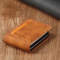 Odinis atlenkiamas dėklas Samsung Galaxy Z Flip 6 5 4 3Flip6  Flip5 Flip4 Flip3 telefonui su kortelių lizdu, pinigine ir magnetiniu užsegimu Galaxy Z Flip5 brown