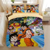 Japonų Anime Dragon Ball Patalynės Komplektas Goku Super Saiyan Antklodės Užvalkalas Pagalvės Užvalkalas 2/3 vnt. 3D Spaudiniai Paaugliams Antklodės Užvalkalas 100x135cm-2pcs
