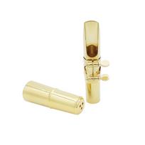 Alto Sax Saxophone 7C Mouthpiece Metal with Mouthpiece Pads beige