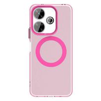 Magsafe matinė telefono dėklas Xiaomi Redmi 13 5G 13 4G Note 13R Apsauginis dėklas Magnetinis belaidis įkrovimas Atsparus smūgiams Galinis dangtelis Pc + tpu&Redmi Note 13R raudona