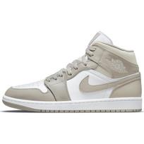 Air Jordan 1 Mid 'College Grey Linen' Jordan 554724-082 42 white