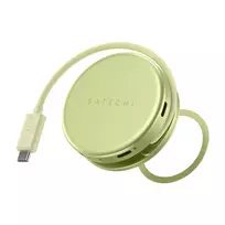 Satechi OntheGo 5-in-1 daugiafunkcis adapteris - USB-C šakotuvas su 4K HDMI, USB-C 5Gbps, USB-A 5Gbps, SD kortelių skaitytuvu, 60W PD praėjimu (Citrus)