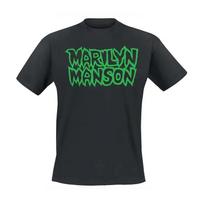 2025 Naujas Marilyn Manson Roko Amerikietiško Retro Stiliaus Laisvalaikio Aukštos Kokybės Medvilninis Apvalios Kaklo Marškinėlis Vyrams ir Moterims Vasaros S green