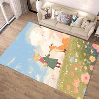 Mažojo princo animacinis kilimas Vaikų miegamojo kilimas Namų kilimas Pilnas kavos staliuko šoninis svetainės kilimas 80x120cm