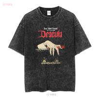 Drákulos marškinėliai Filmas 2023 Bram Stoker T AN24252 vintažiniai skalbti paprasti su grafika unisex mada universalus viršus kasdieniam dėvėjimui L black