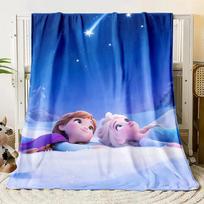Animacinis Frozen Elsa Karalienė Minkšti pledai Šiltas pledas Patogus pledas Iškylai Lova Sofa Šeimos miegamasis Vaikų kambarys Snaudimui 100x150cm