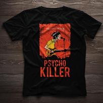 Talking Heads Psycho Killer T-shirt Juoda Medvilninė Unisex Visų Dydžių S-5XL Unisex T-shirt M red