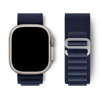 Alpine Loop apple watch dirželis ultra 2 49mm Series 10 46mm 42mm 40-44mm 45mm 41mm G-hook sportinis dirželis iwatch 10 9 8 7 6 SE 5 4 42-44-45-49-S10 46mm gray