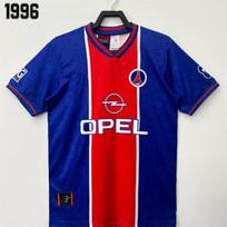 Retro Kamuolis Paris Saint-Germain Futbolo Marškinėliai Tailando Versija A Prekė Namų Išvykos Trumpomis Rankovėmis Vyriški L red