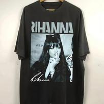 Retro Rihanna Pattern Printed T-shirt, Suitable for Both Men and Women, Short-sleeved, Rihanna's Casual Wear for Street Style XXXL juoda