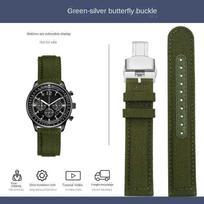 Citizen eco drive FF serijos laikrodžiams CA4500/4503/4505 Nailono drobės laikrodžio dirželis sportinis juodas chaki žalias mėlynas pilkas laikrodžio dirželis 22mm 22mm black