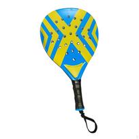 Paplūdimio teniso Padel raketė su laikymo krepšiu, , Treniruočių, Profesionaliam ir lengva. Blue Yellow