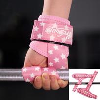 Sporto salės riešo dirželiai Sunkiosios atletikos Kūno rengybos Powerliftingo Jėgos treniruotės Fitnesas Hanteliai Mirties trauka Treniruotė Riešo atrama pink