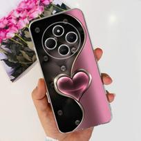 Skirta Xiaomi Redmi 14C / Poco C75 galinis dangtelis Drugelio Rožės Gėlės prabangus mergaitiškas telefono dėklas ant Redmi 4C skaidrus minkštas TPU skaidrus dangtelis Xiaomi Poco C75