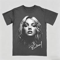 2026 Britney Spears Unisex Medvilniniai Marškinėliai Y2k Portreto Grafikos Marškinėliai Vasariniai Hip Hop Mados Gatvės Apranga Aukštos Kokybės Moteriški Marškinėliai S gray