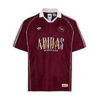 Adidas Originals dryžuoti V formos iškirptės trumparankoviai polo marškinėliai vyrams viršutiniai drabužiai KY2193 L gray