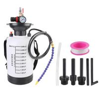 5L Siurbimo Alyvos Keitimas Automobilio Kuro Pildymas Stabdžių Skysčio Pildymas Aukšto Slėgio Matuoklis 150Psi 1/4  Adapteris Pneumatinis Alyvos Siurblys Garažo Įrankis Set B