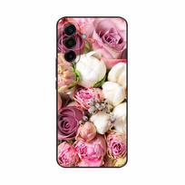 Skirta Samsung Galaxy A17 5G dėklas Spalvingas gėlių dangtelis Minkšto silikono telefono dėklai Skirta Samsung A17 dėklas A 17 SamsungA17 galinis dangtelis For Samsung A17 5G pink