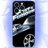F-Fast F-Furious automobiliai telefono dėklas iPhone 17,16,15,14,13,12,11,Pro,XS,Max,XR,Plus,E,SE4,Mini juodas minkštas dėklas iPhone13PRO gray