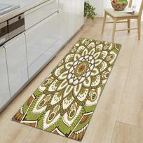 Long Rug Realistic Light-Tone Pebble Pattern Runner Rug Anti Slip Floor Mat Soft Wear Resistant Suitable for Kitchen Decor 40X120CM beige