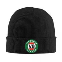 New Victoria Bitter Beer Hats Autumn Winter Skullies Beanies Fashion Cap Unisex Women Knitted Hat black