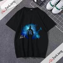 Naujas DJ Alan Olav Walker Muzikos Žvaigždės Marškinėliai Unisex Laisvas Stilingas Vasaros Trumpomis Rankovėmis Viršutinis Drabužis S black