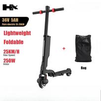 HX X6 Elektrinis paspirtukas Suaugusiems 250W 5AH 36V 25KM/H Sulankstomas Elektrinis E-paspirtukas 5.5 colio ratas EScooter Suaugusiems Vaikams 36V/5AH (single battery + backpack) juoda