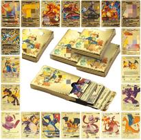 55 vnt. Pokemon kortelės VSTAR GX EX VMAX MEGA TAG TEAM Energijos Treneris Charizard Pikachu Retas Kolekcijos Kovos Kortelė I11 English - 27PCS auksas