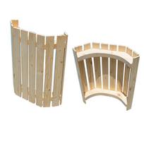 Sprogimui atsparus medinis pirties šviestuvo gaubtas: Medinė apsauginė danga saunoms ir garinėms Solid Wood Explosion-proof Lampshade beige