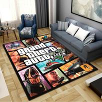 GTA kilimėlis svetainei, miegamajam, namų sofos dekoravimui, vaikų žaidimų neslystantis grindų kilimėlis 80x120cm( 31x47in)