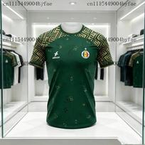 Iraq Inspired Football Jersey women Breathable Short Sleeve Soccer Shirt Fans Outdoor Sports Casual Tee Green White 5XL white