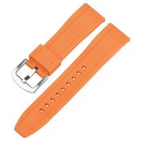 20mm 22mm Silicone Strap for Huawei Gt3/4 46mm Rubber Watch Band for Rolex Sport Waterproof Bracelet for Citizen 20mm oranžinė