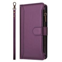 For Samsung Galaxy Note 20 Ultra Note 10 Plus 9 8 Wallet Case, RFID Blocking Case Kickstand Flip Cover Wrist Strap Card Holder For Galaxy Note 9 violetinė