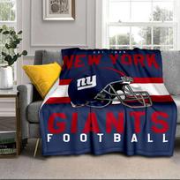 New York Giants šalmo nešiojama antklodė/minkšta antklodė patalynei Tinka kelionėms, stovyklavimui, svetainėms, biurams, sofoms Gerbėjų dovanos 75x90cm